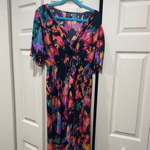 Vibrant Multicolor Maxi Dress